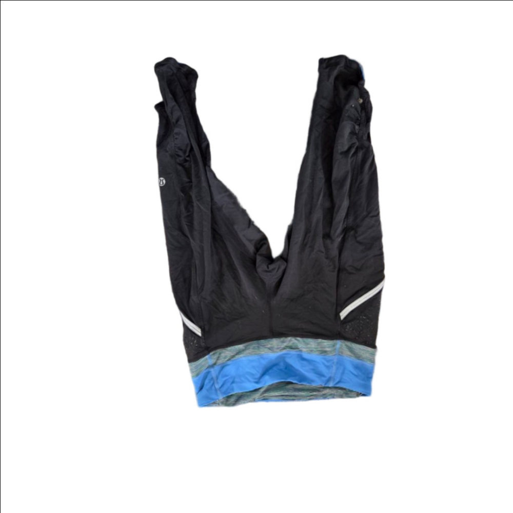 Women's Lululemon Black & Blue Leggings Size 6